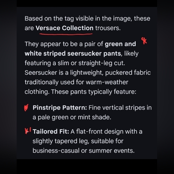 ❗️ VERSACE Striped Pants - ❗️ - Picture 6 of 16